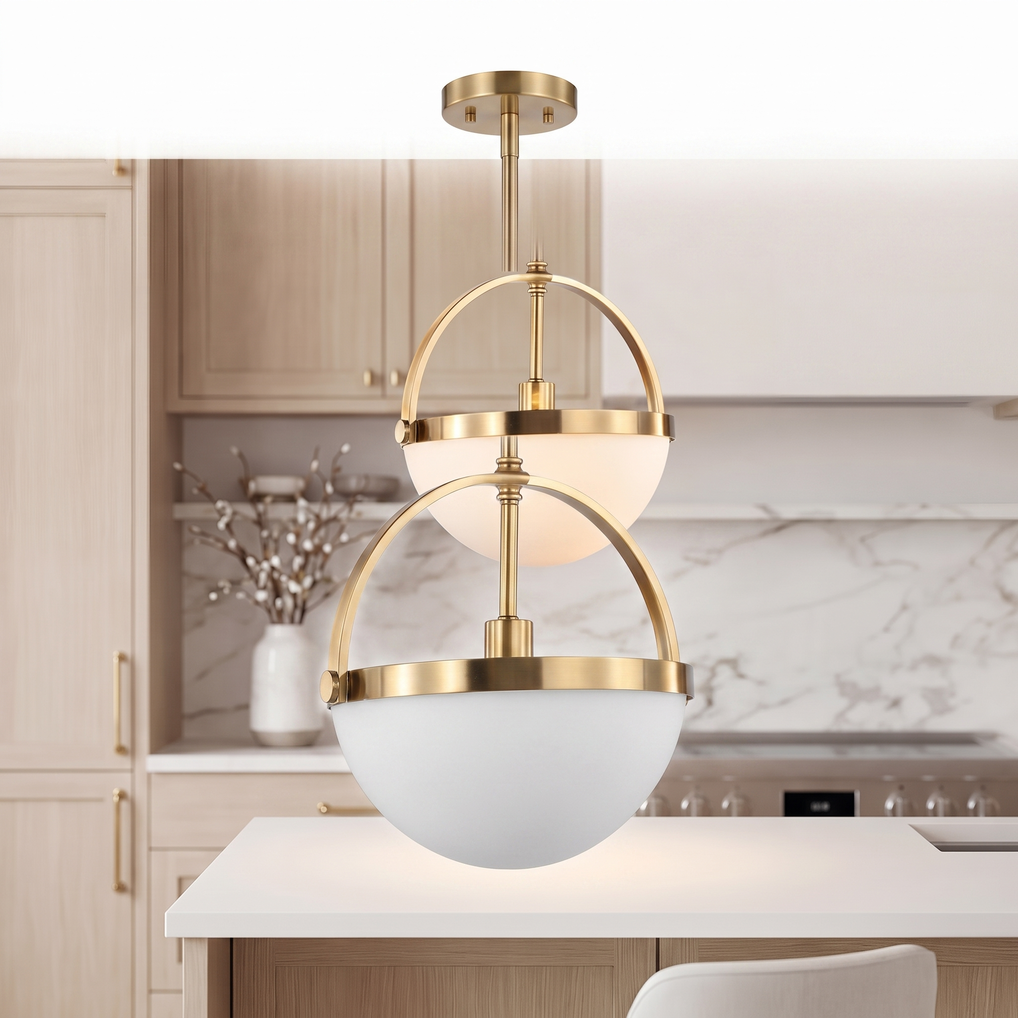 Verona pendant light on a pure white studio background