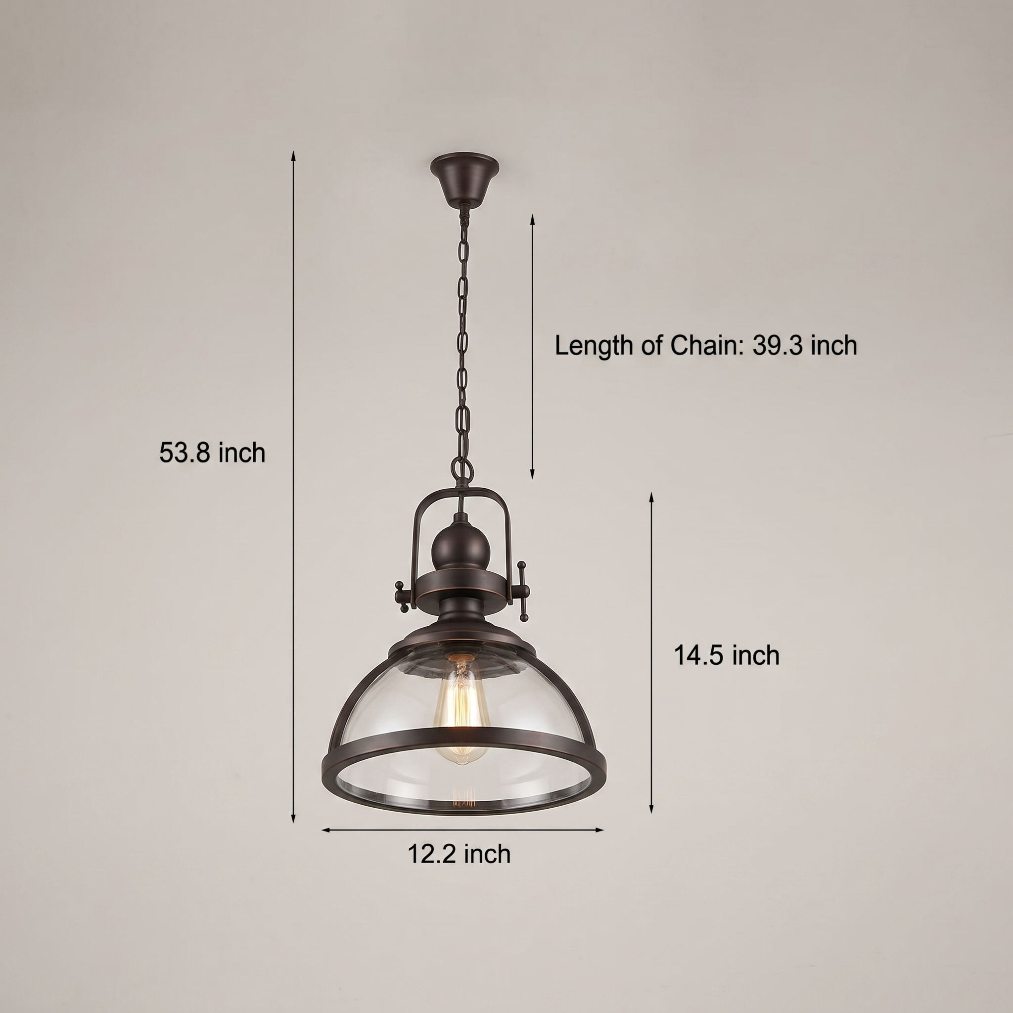 Kestara glass pendant light finish variant