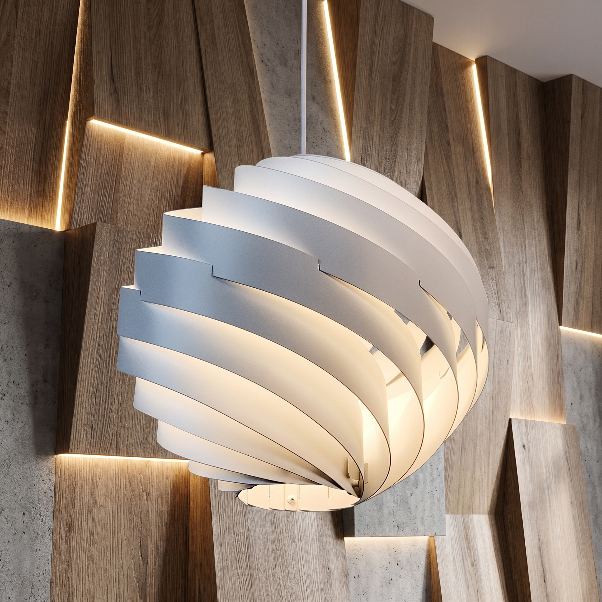 Vortale twisted decorative pendant light