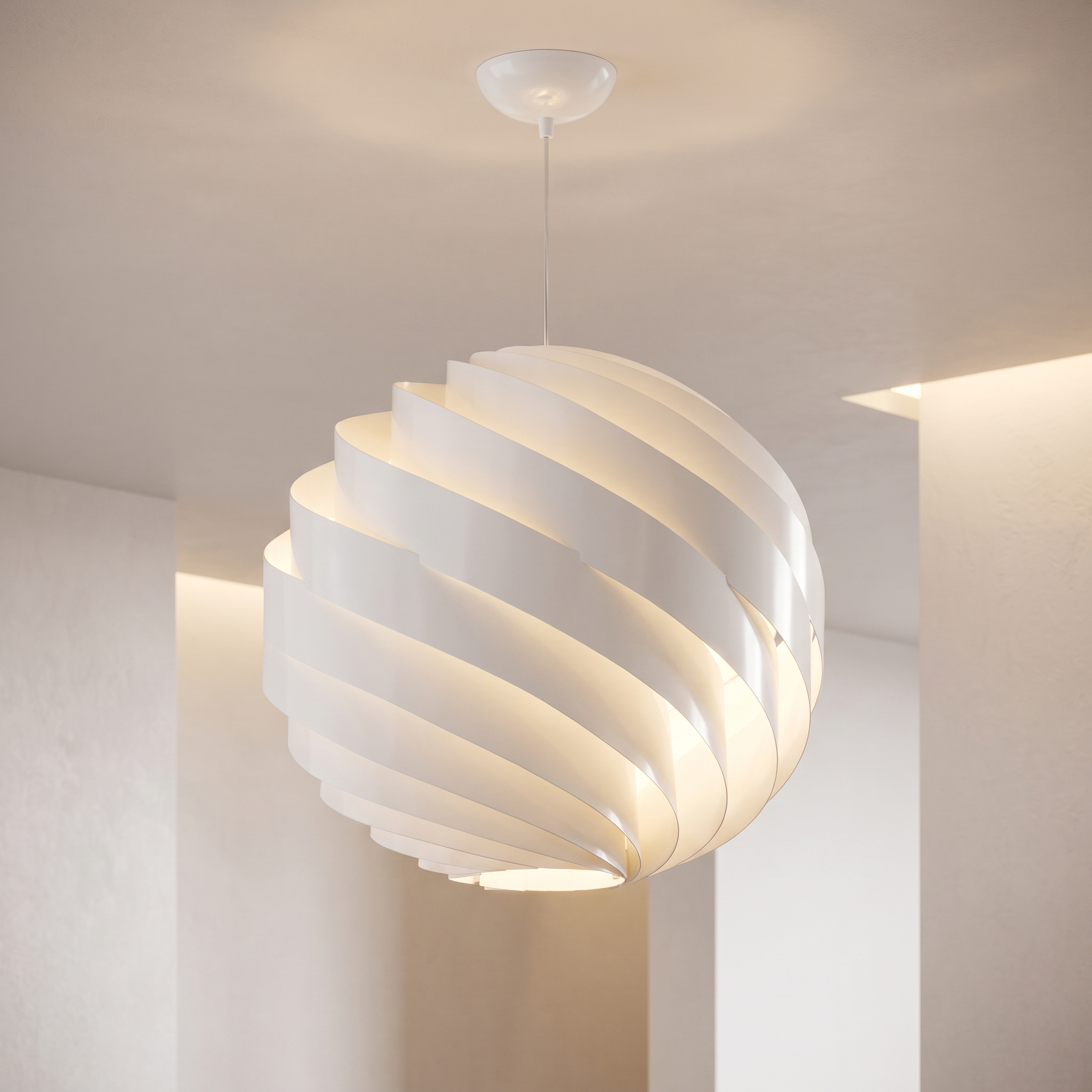 Vortale artistic swirl ceiling light fixture