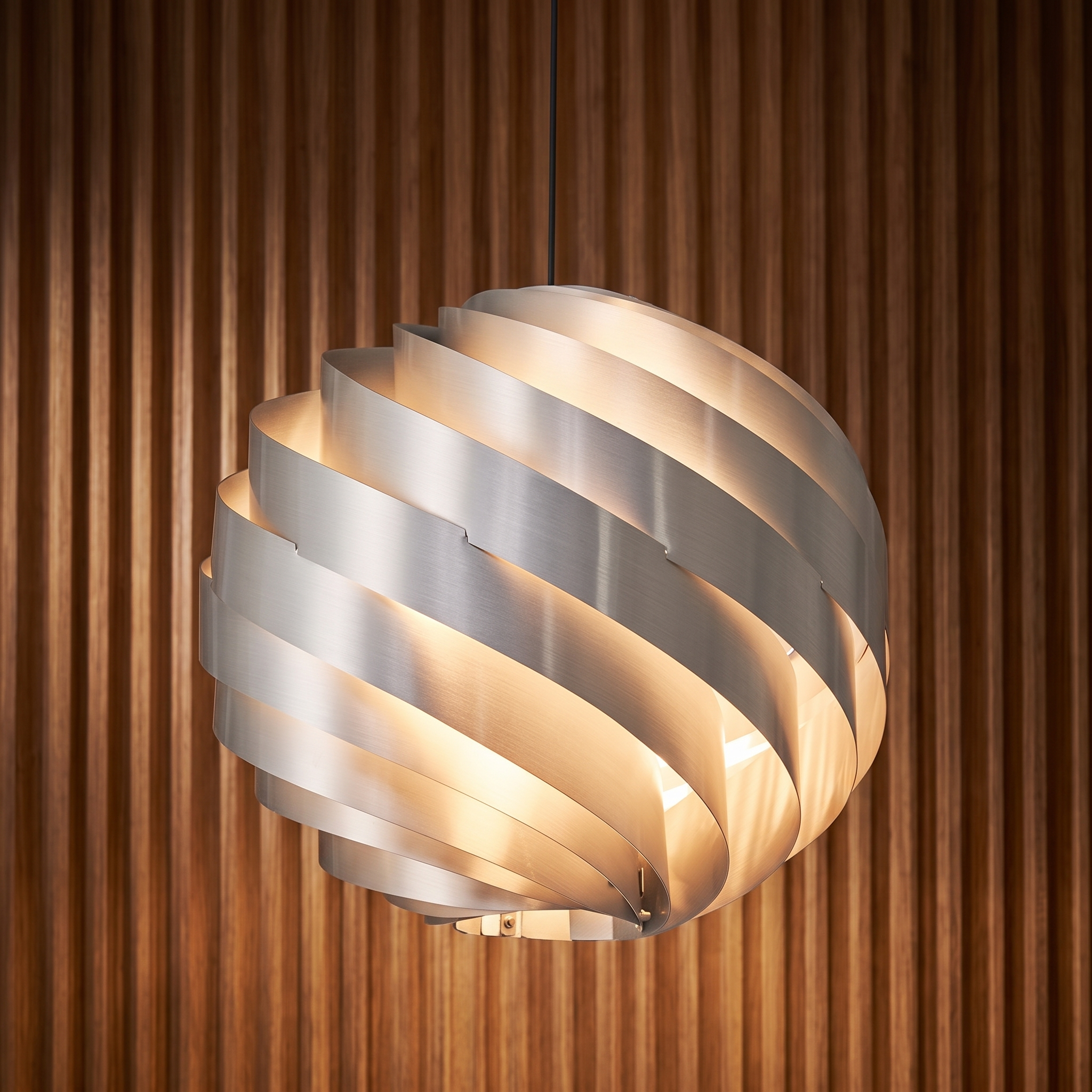 Vortale modern ceiling light with twisted styling