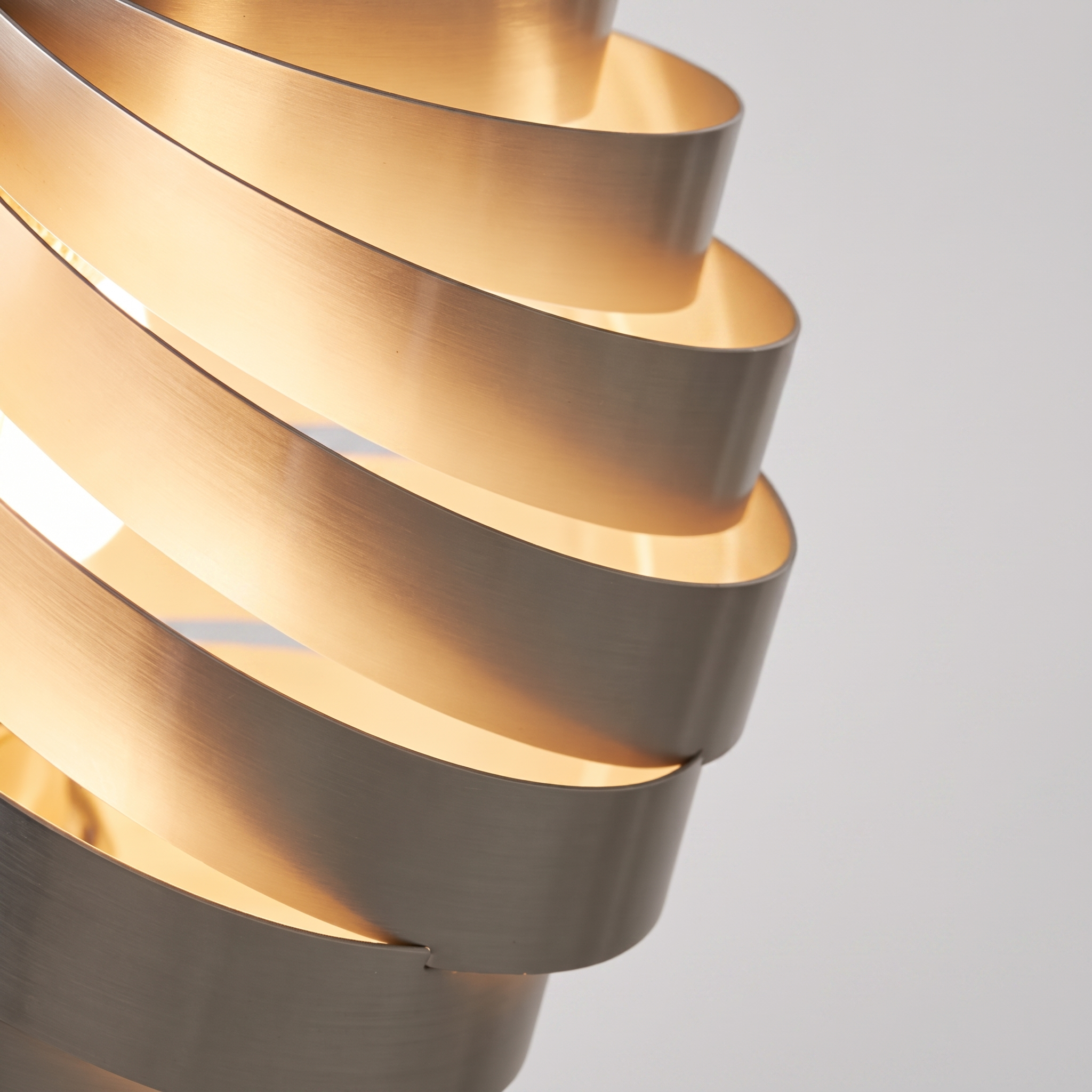Close-up of the Vortale layered metal swirl blades