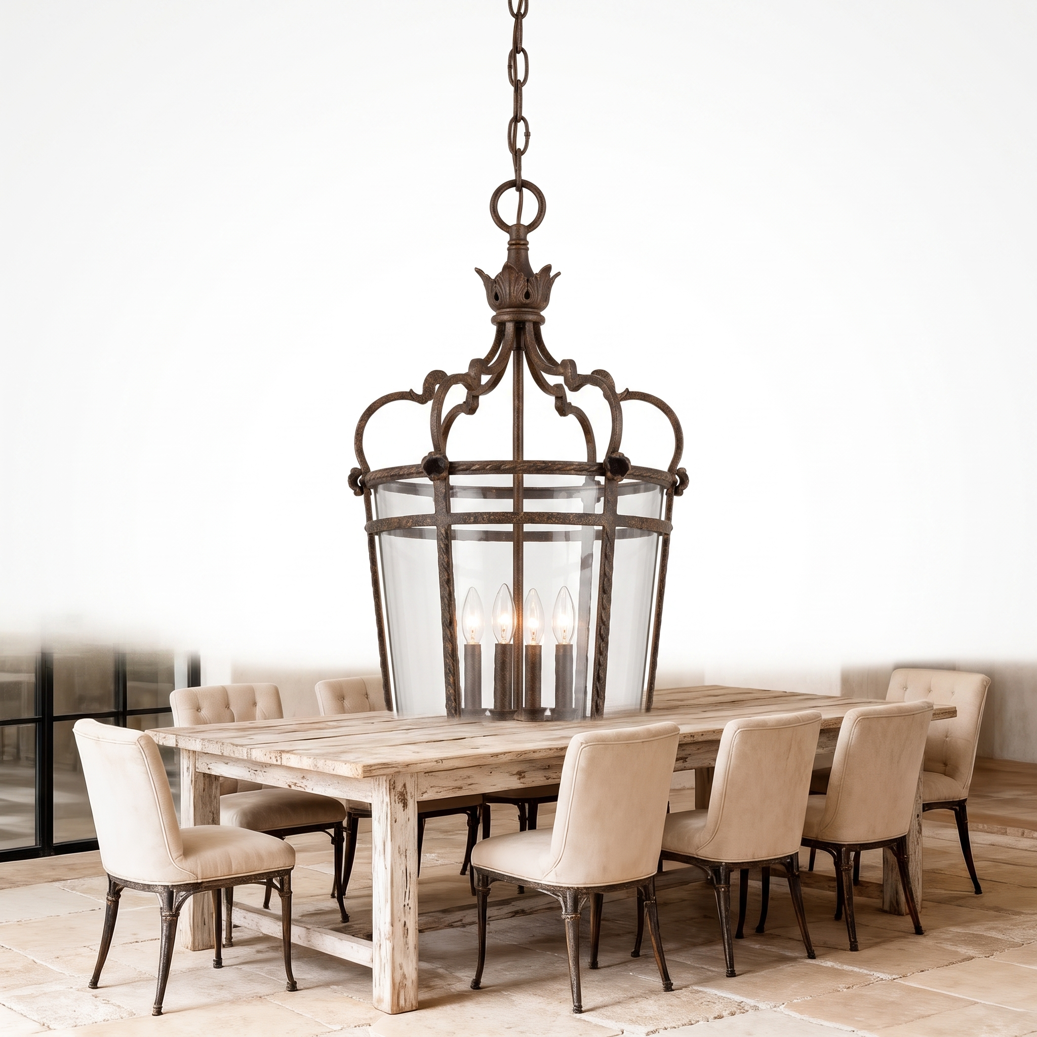 Marcello pendant light on a pure white studio background