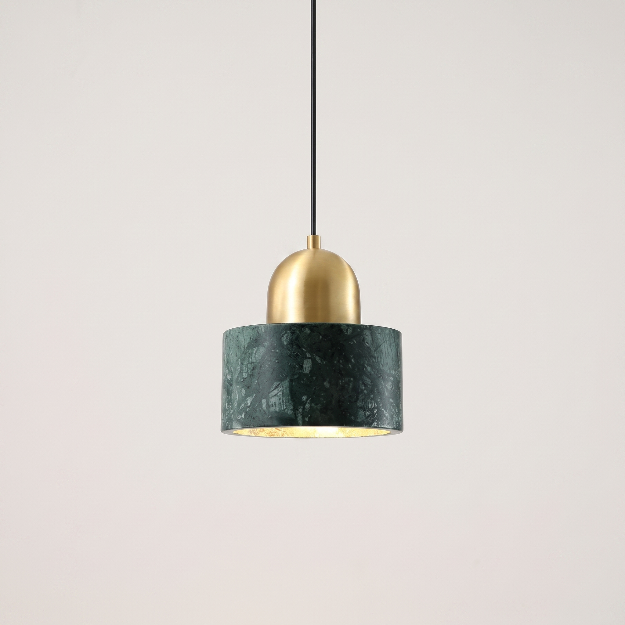 Marbelle marble drum pendant light detail