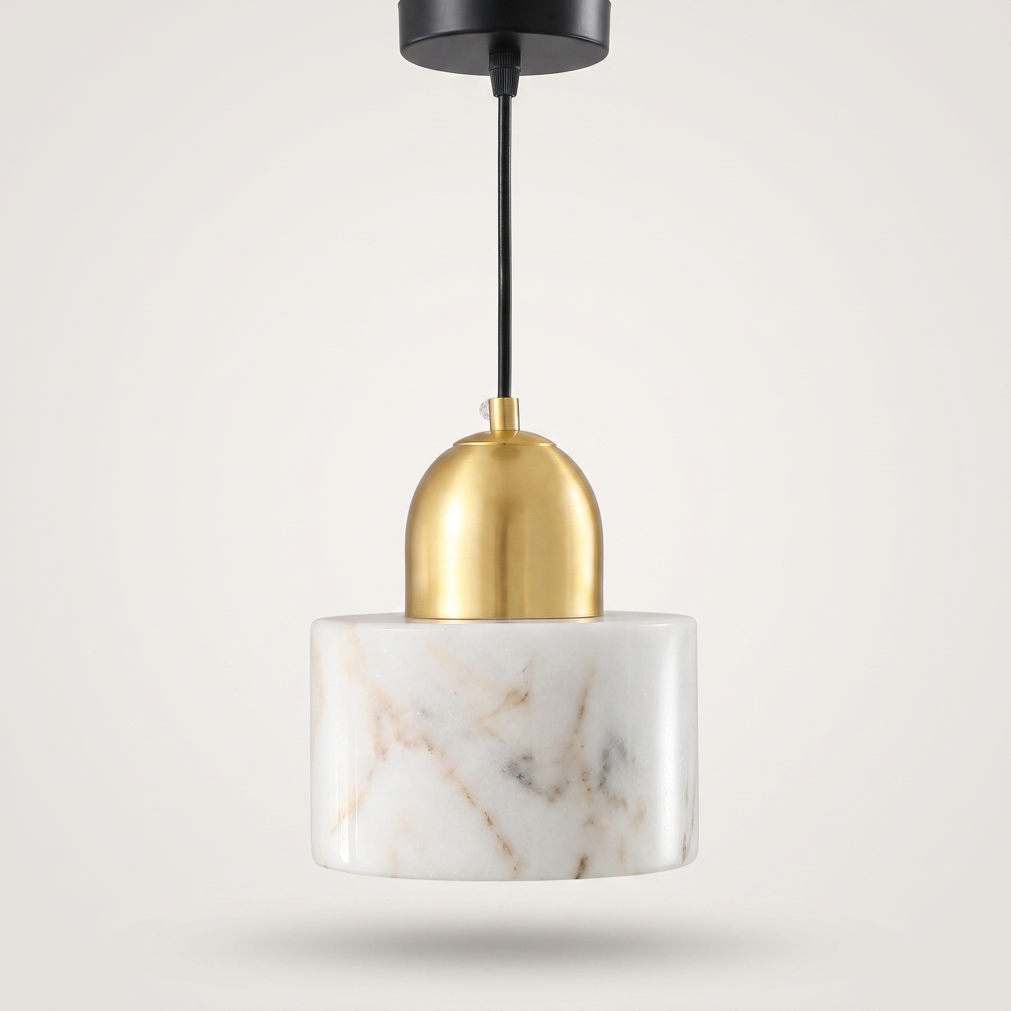 Marbelle marble drum pendant light product view