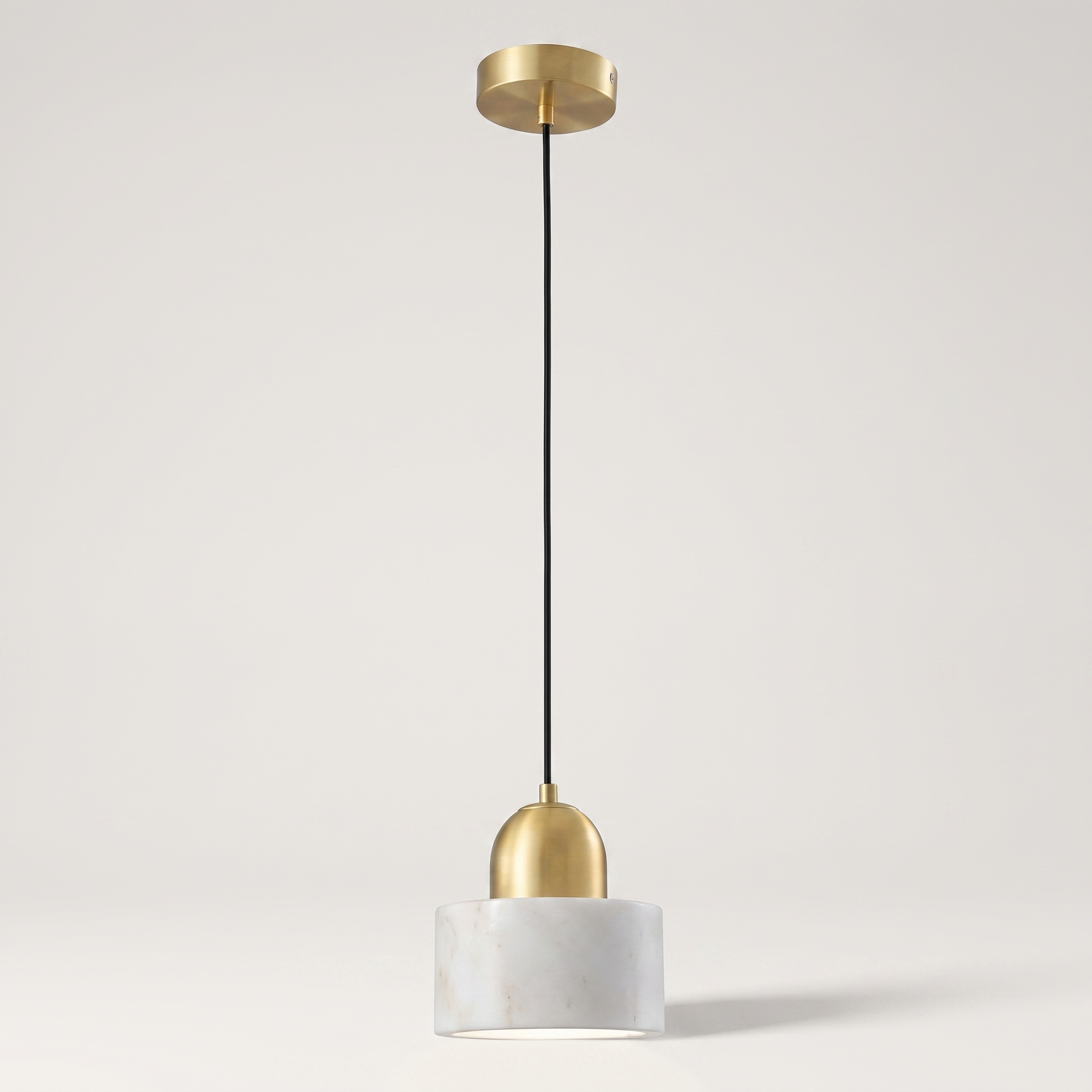 Marbelle marble drum pendant finish variant