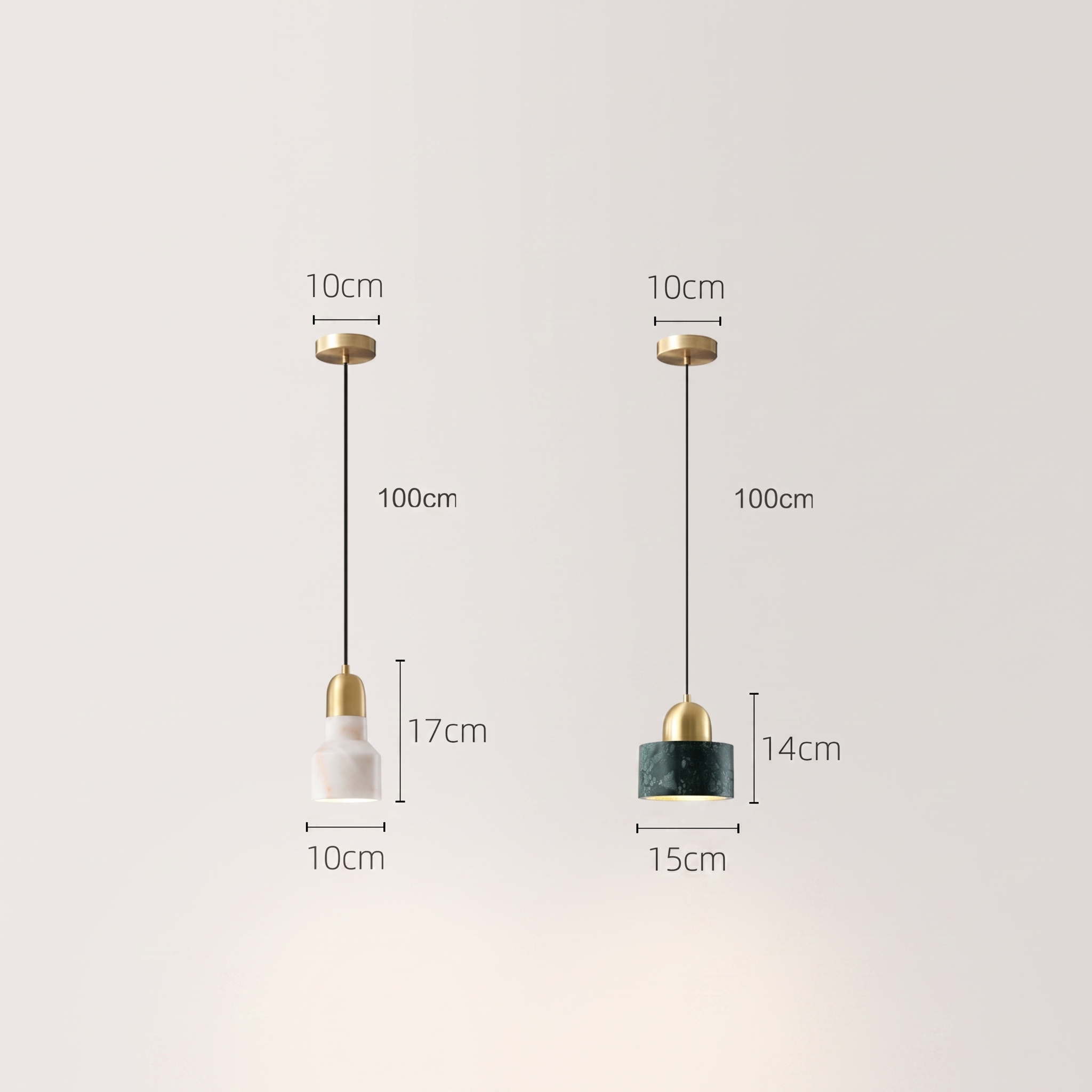 Marbelle pendant light in a modern interior