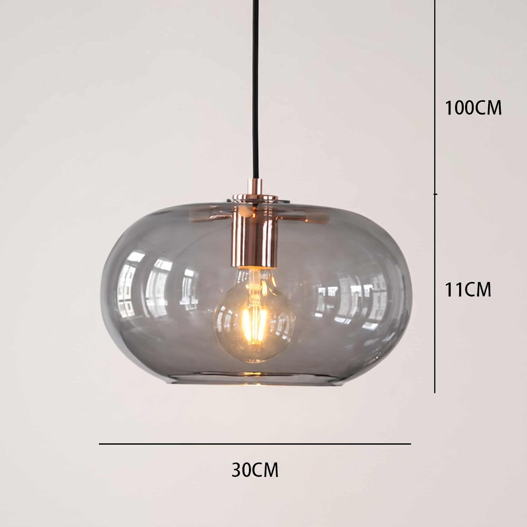 Electra pendant light in a luxury bedroom