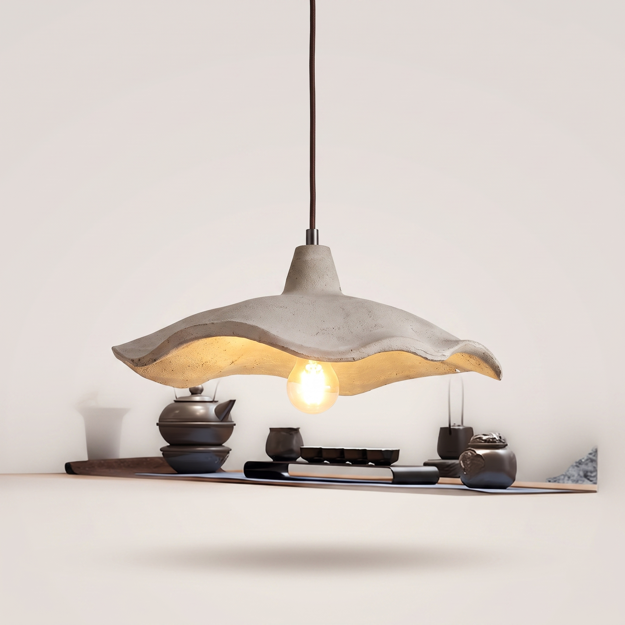 Onsera Japanese cement pendant light