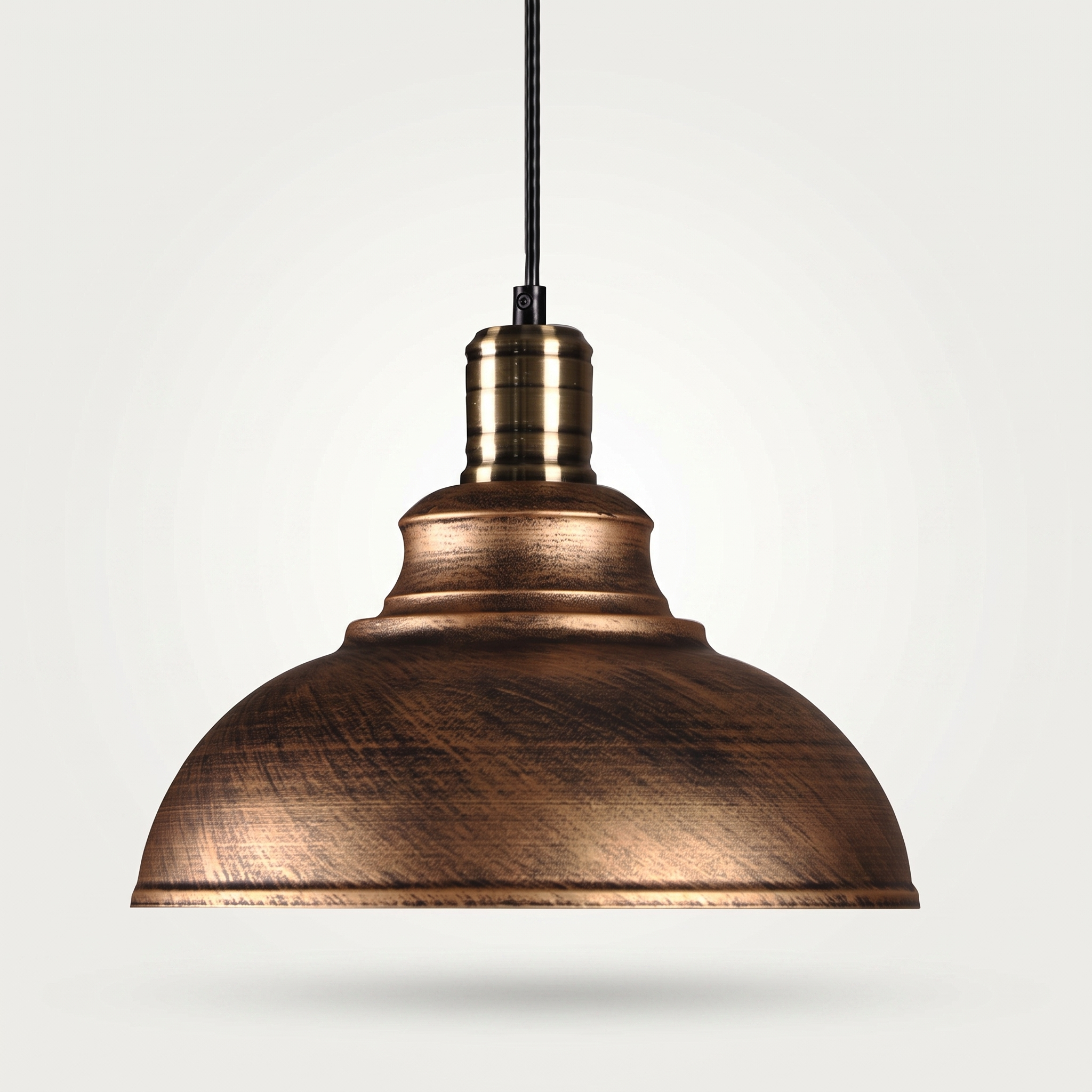 Officio semi-globe metal pendant light product shot