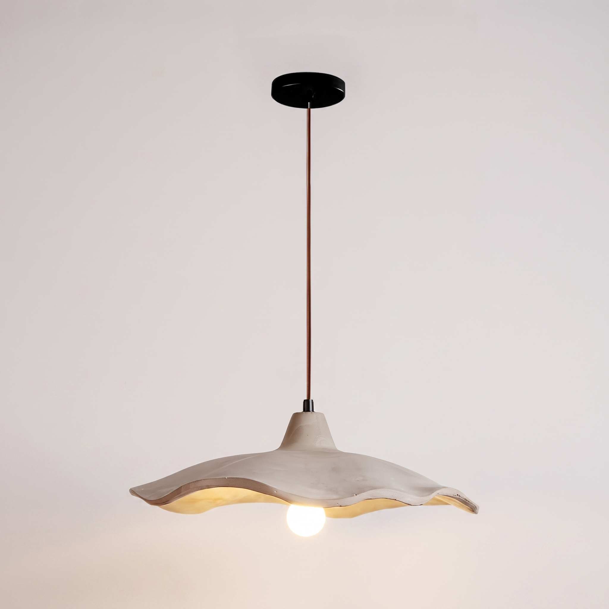 Onsera Japanese wavy cement pendant product shot