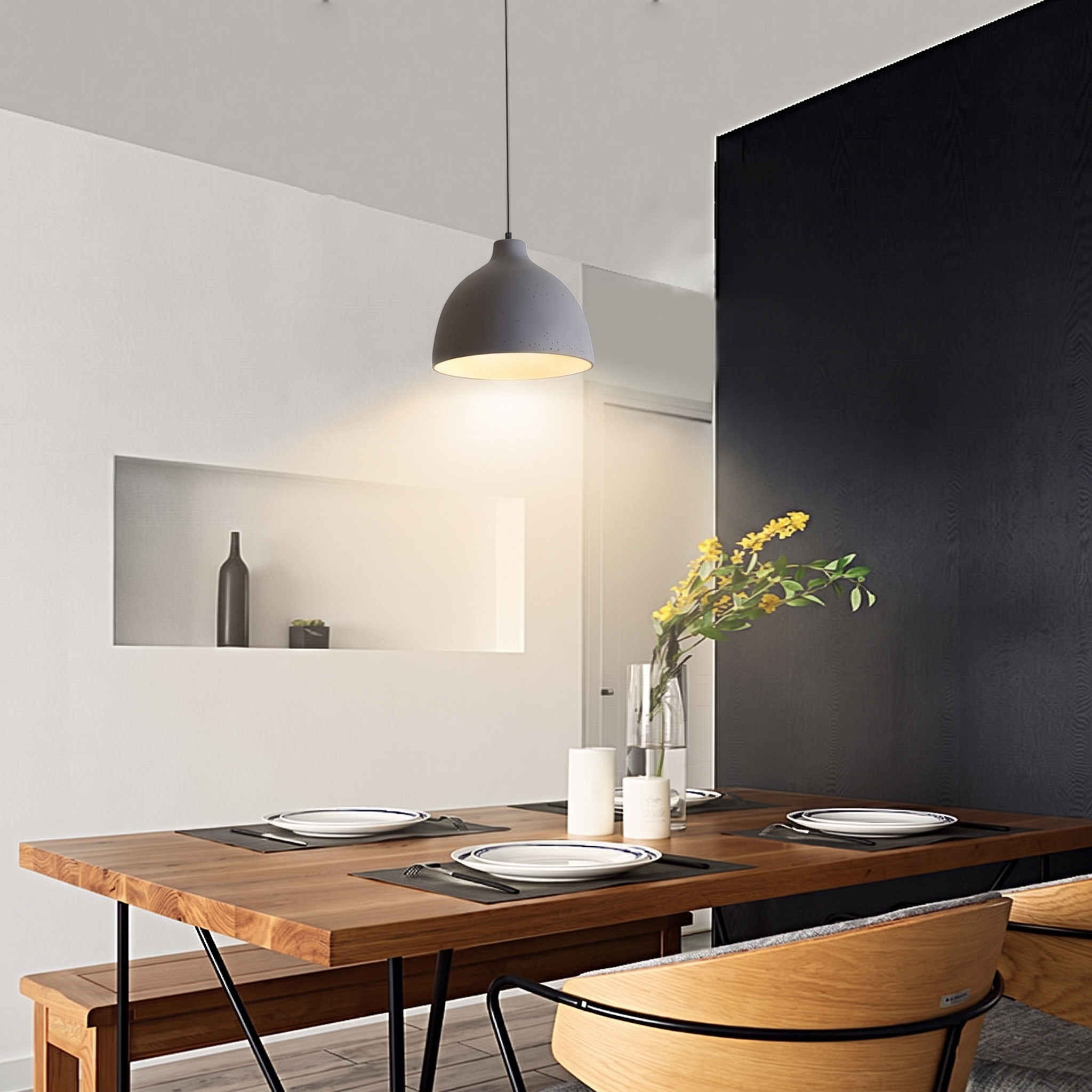 Resinova resin bowl pendant lamp colour variant