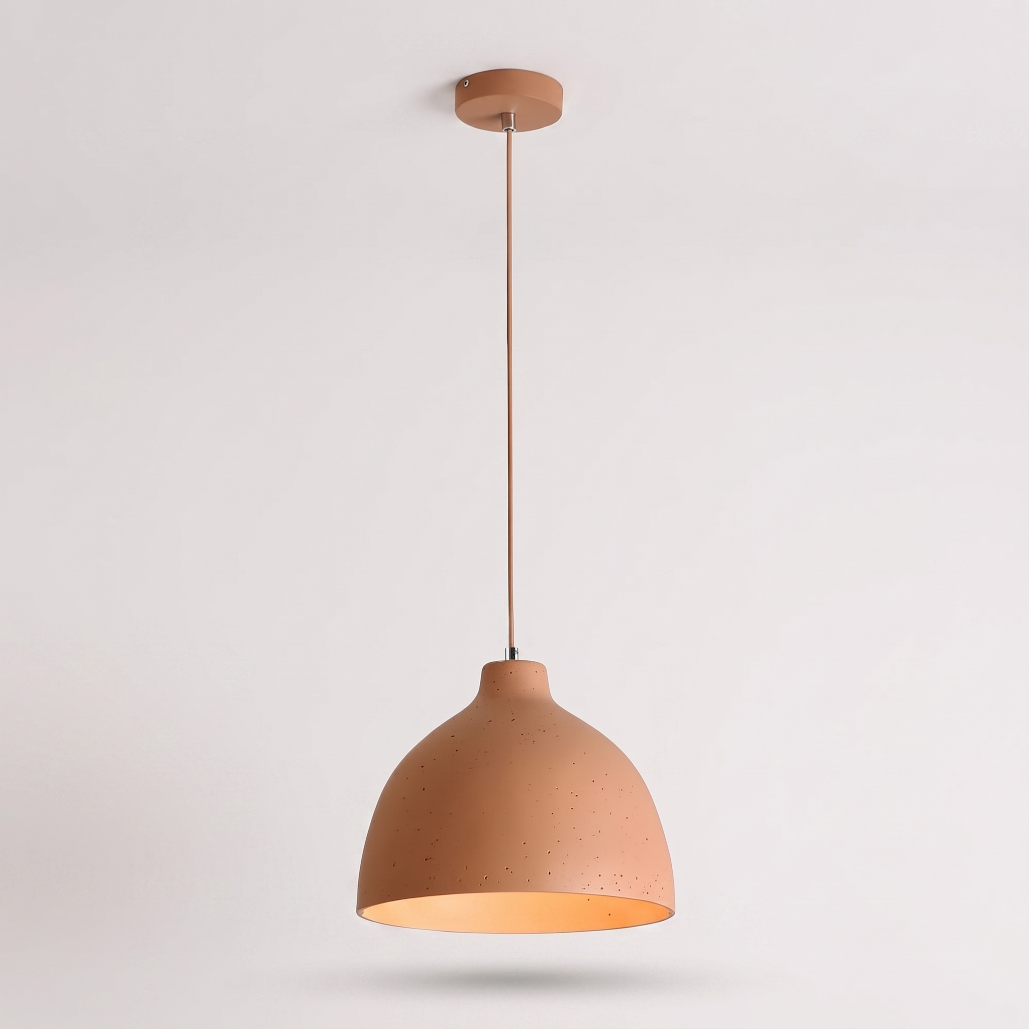 Resinova resin bowl pendant lamp finish