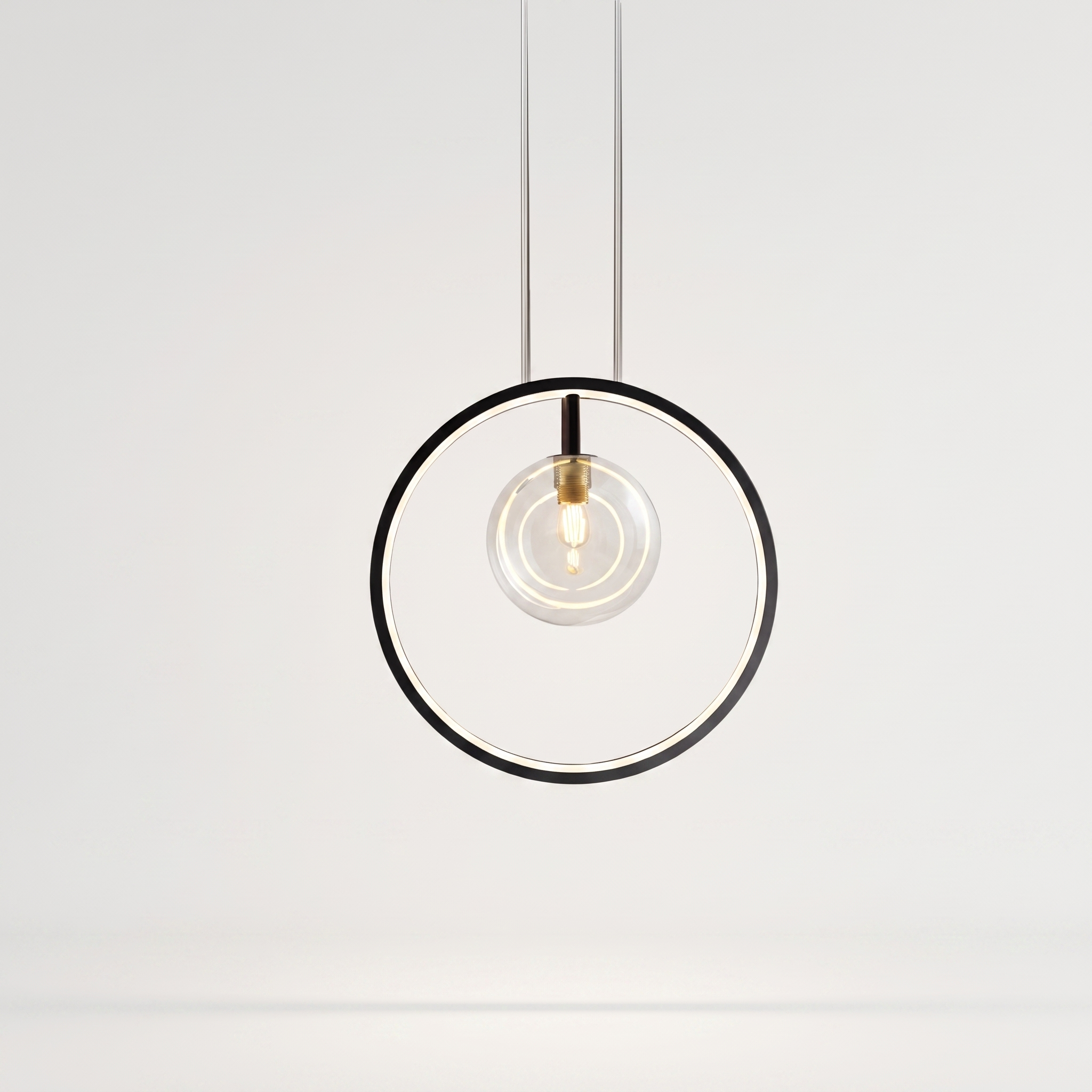 Anelara sputnik bubble glass pendant view