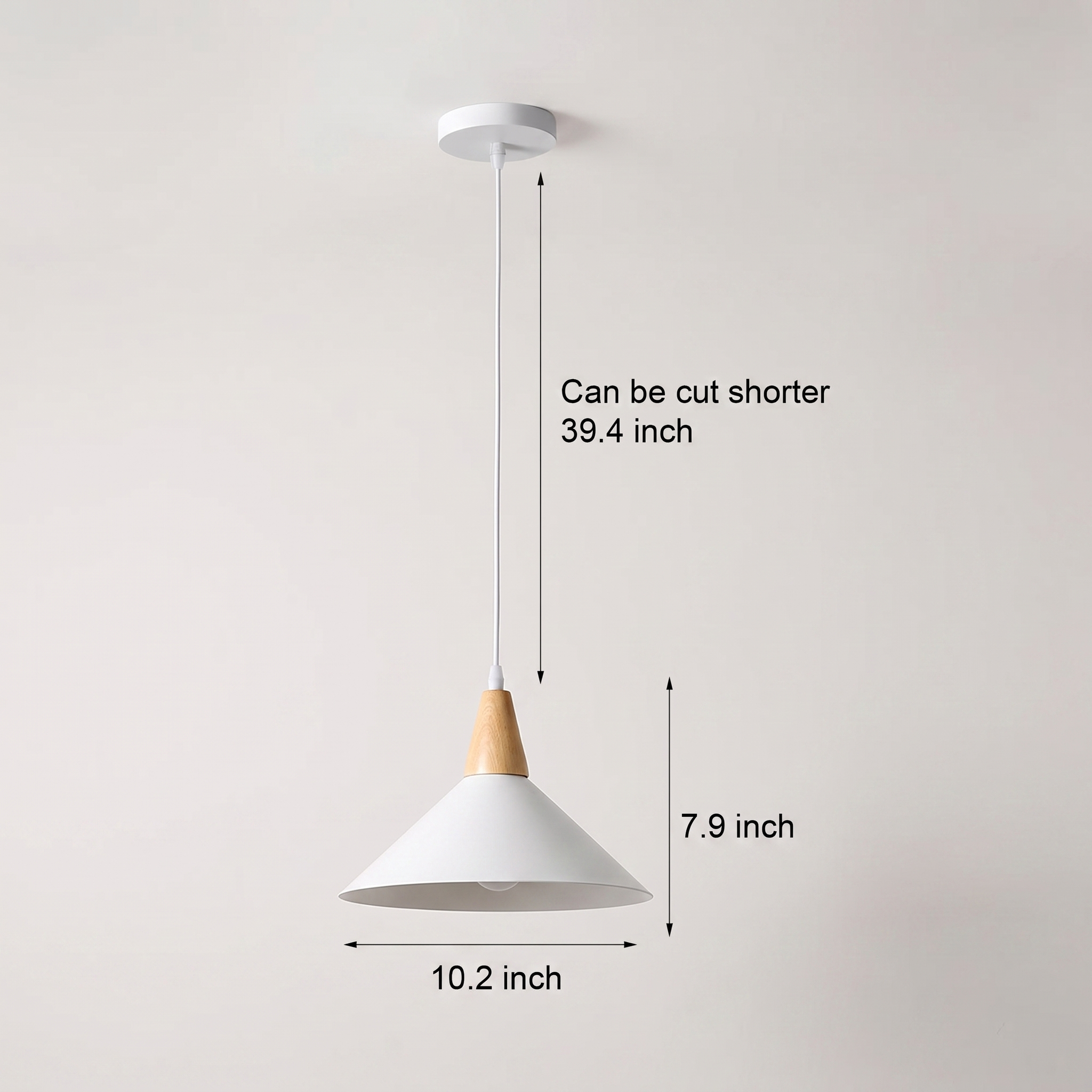 Conica Nordic cone pendant alternate view