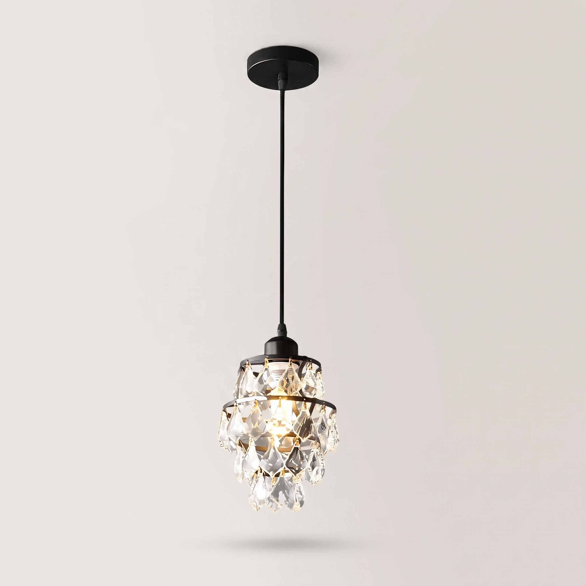 Crystalene crystal pendant light option