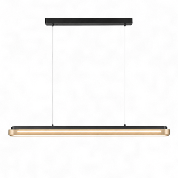 Calyris Linear Pendant Lamp Adjustable Length Metal LED Light for Dining Room Living Space