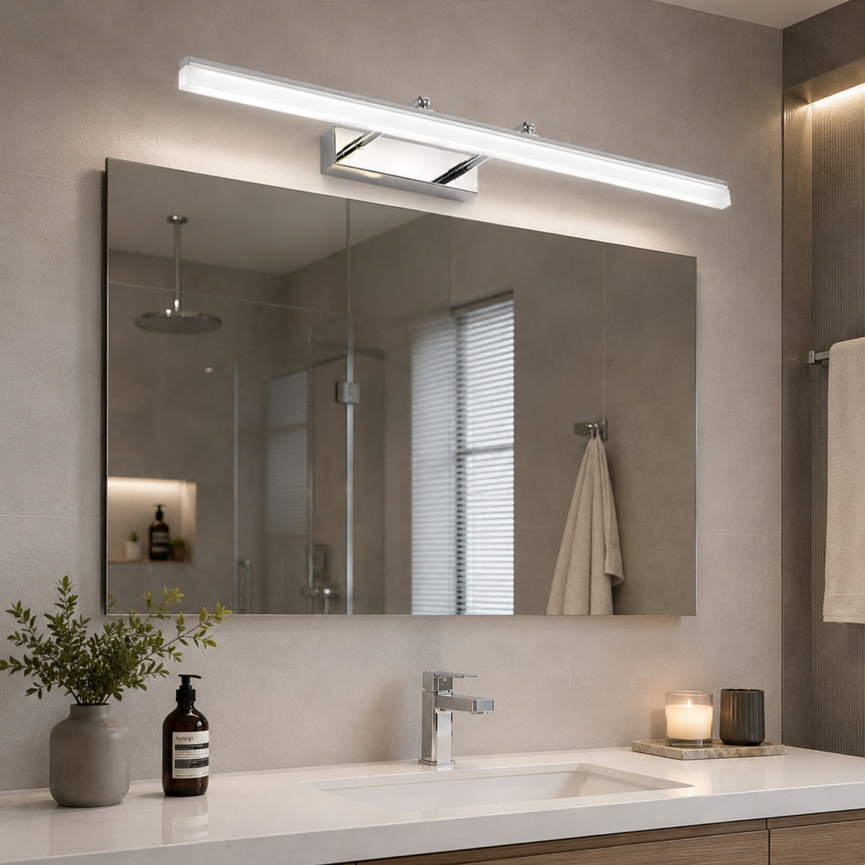 Lumevo Bathroom Vanity Lights Gold Modern Extendable Light