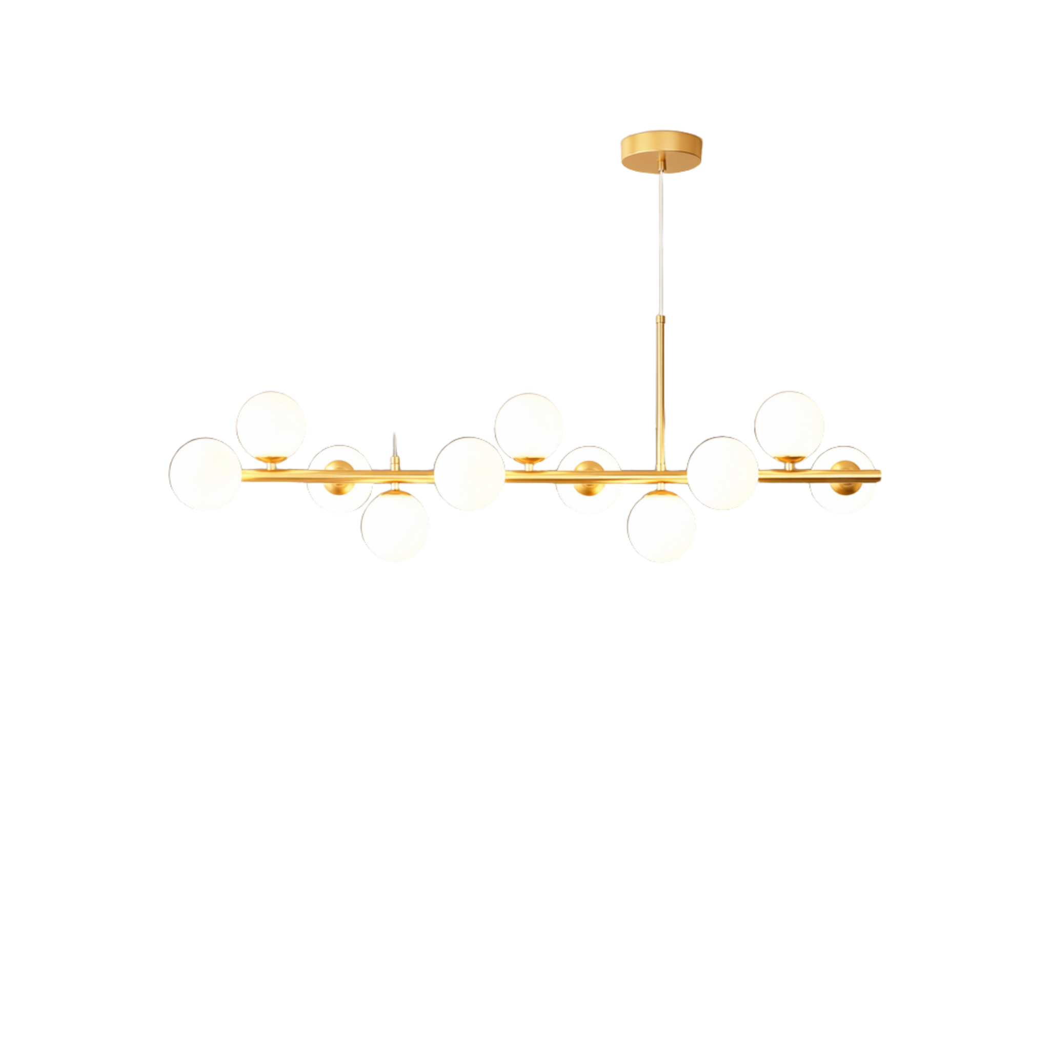 Solvienne Glass Globe Cluster Chandelier on white background