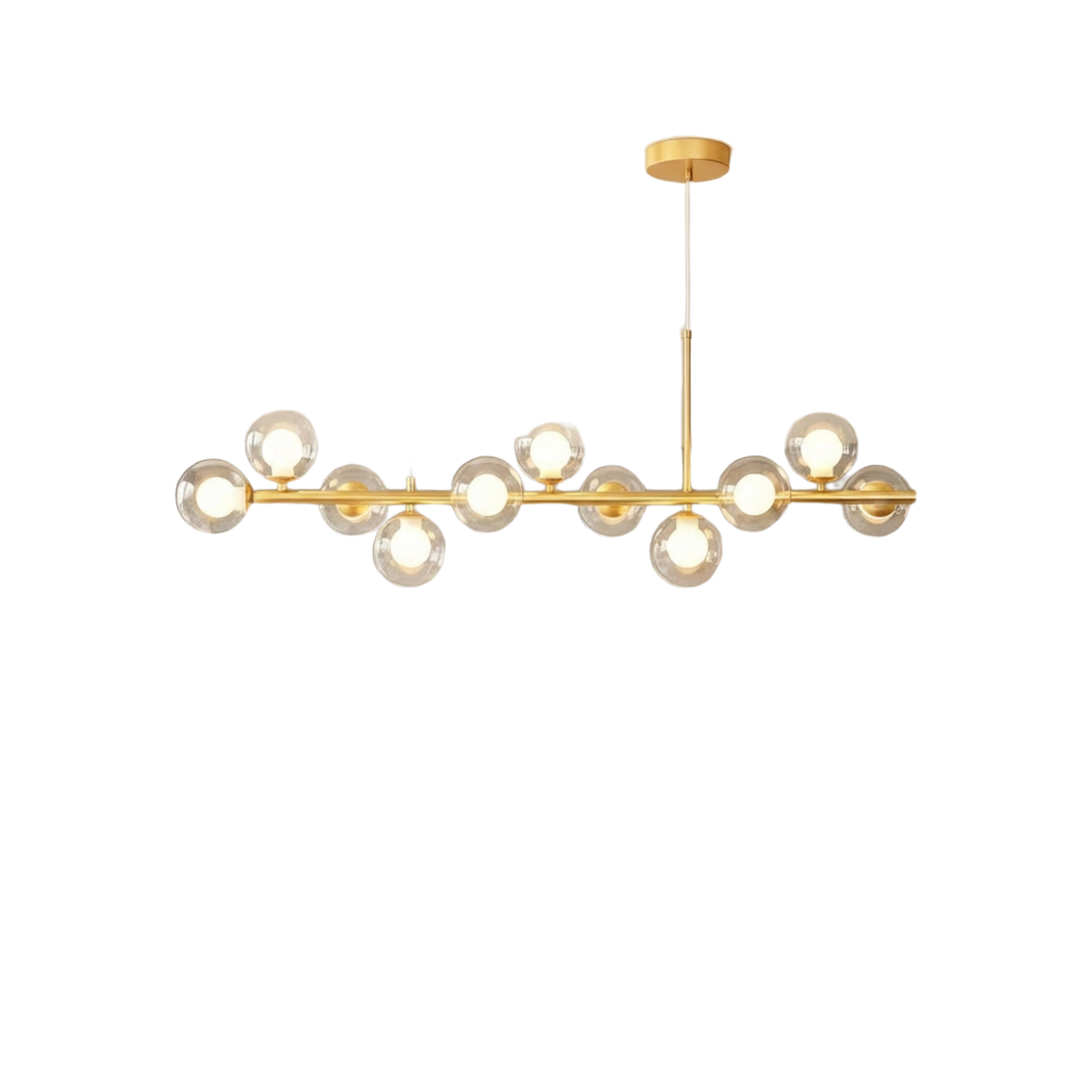 Solvienne Glass Globe Cluster Chandelier on white background
