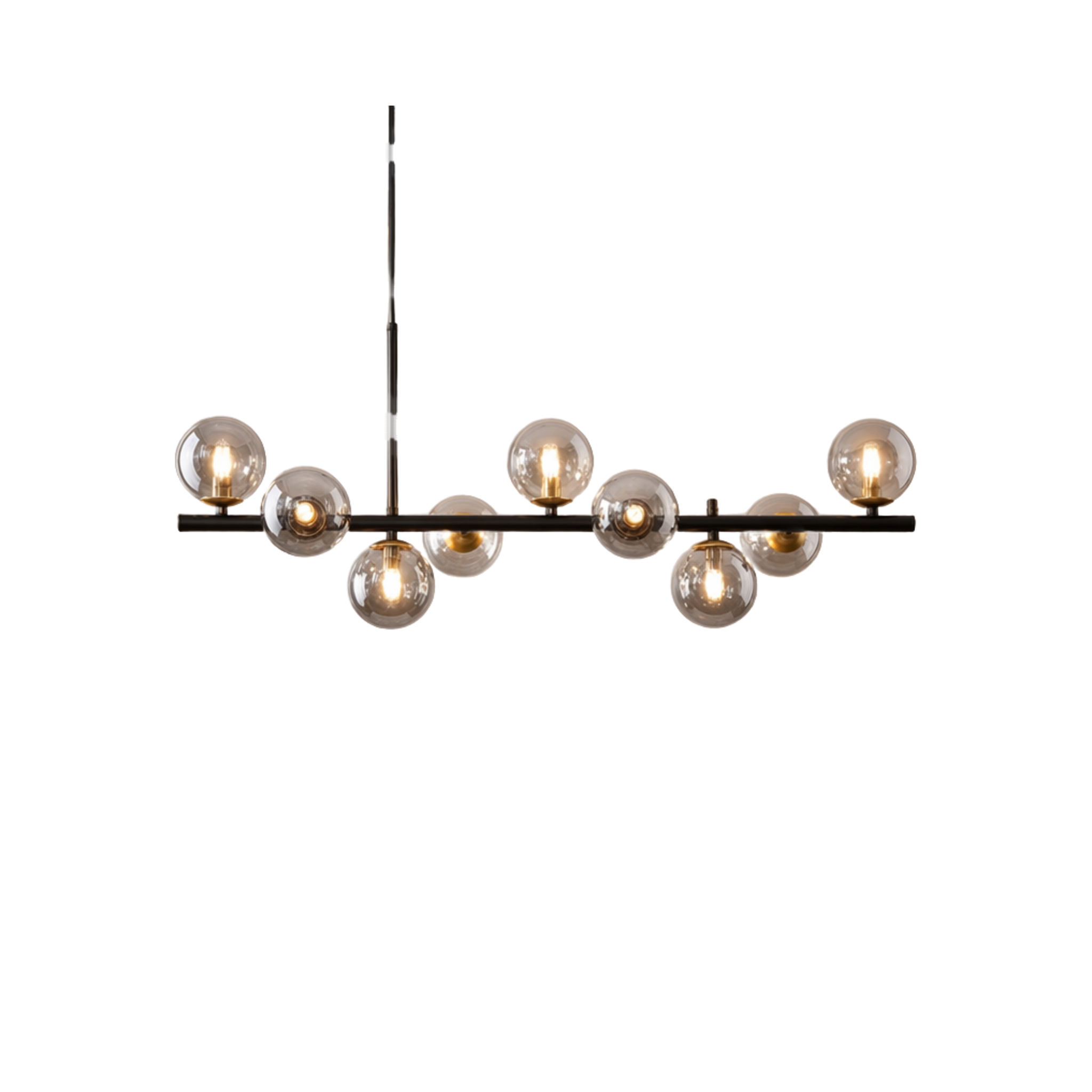 Solvienne Glass Globe Cluster Chandelier on white background