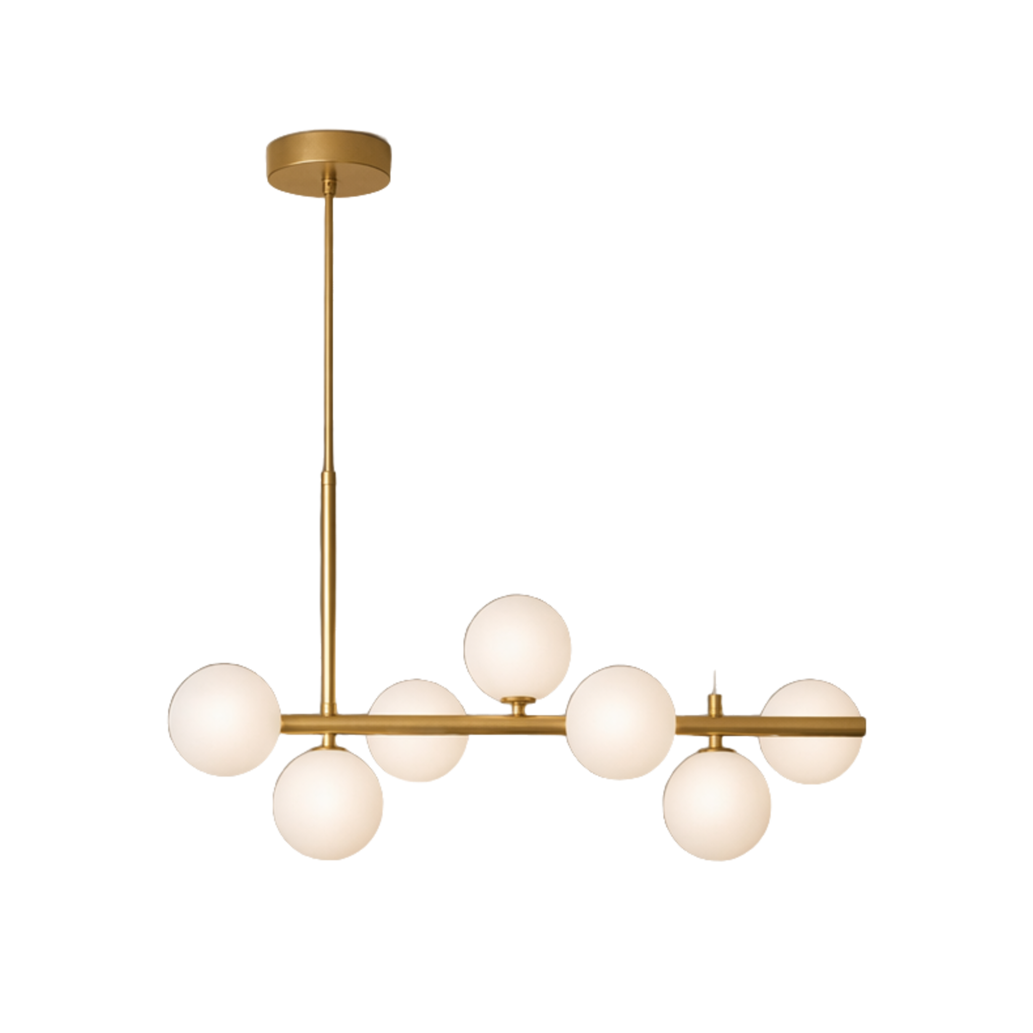 Solvienne Glass Globe Cluster Chandelier on white background