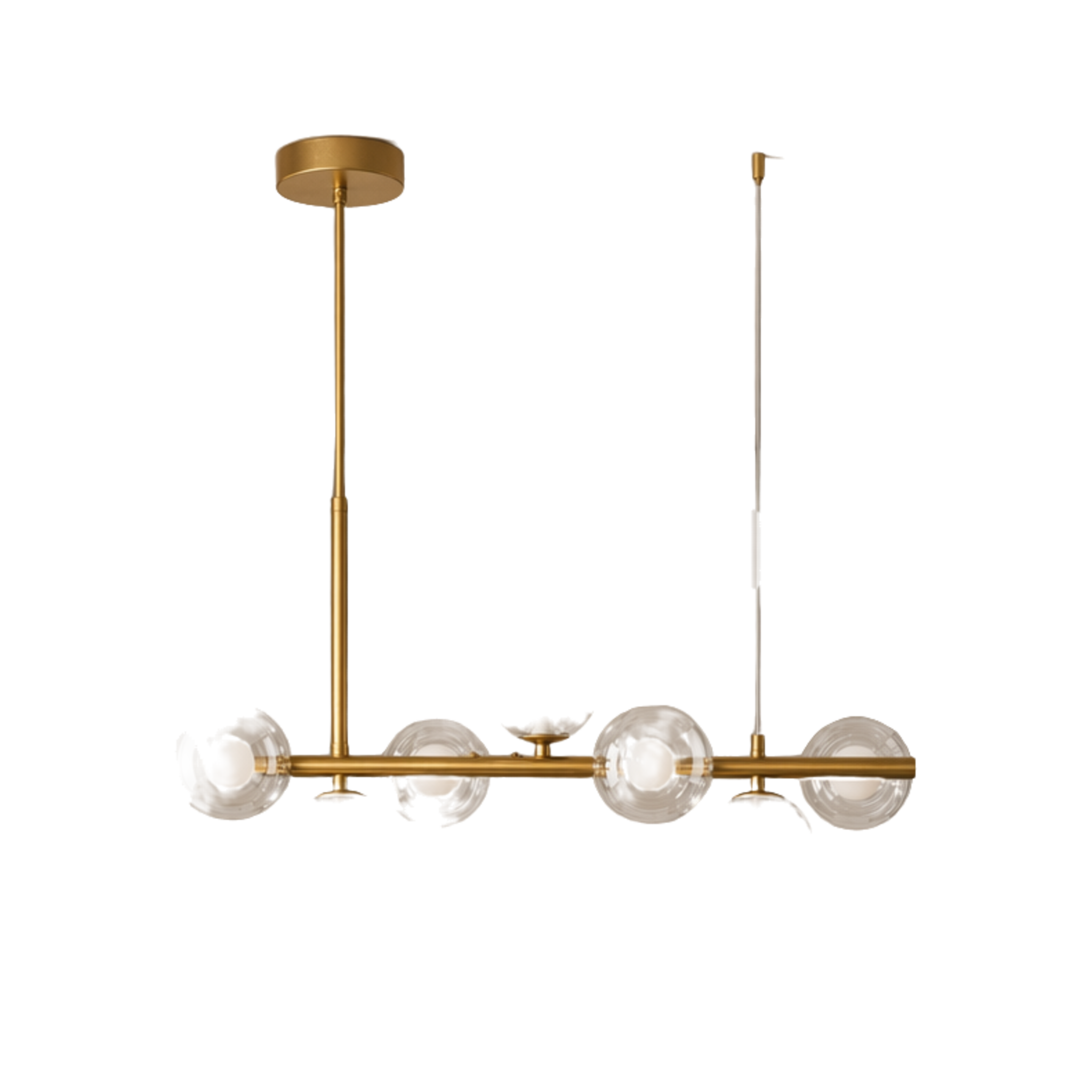Solvienne Glass Globe Cluster Chandelier on white background