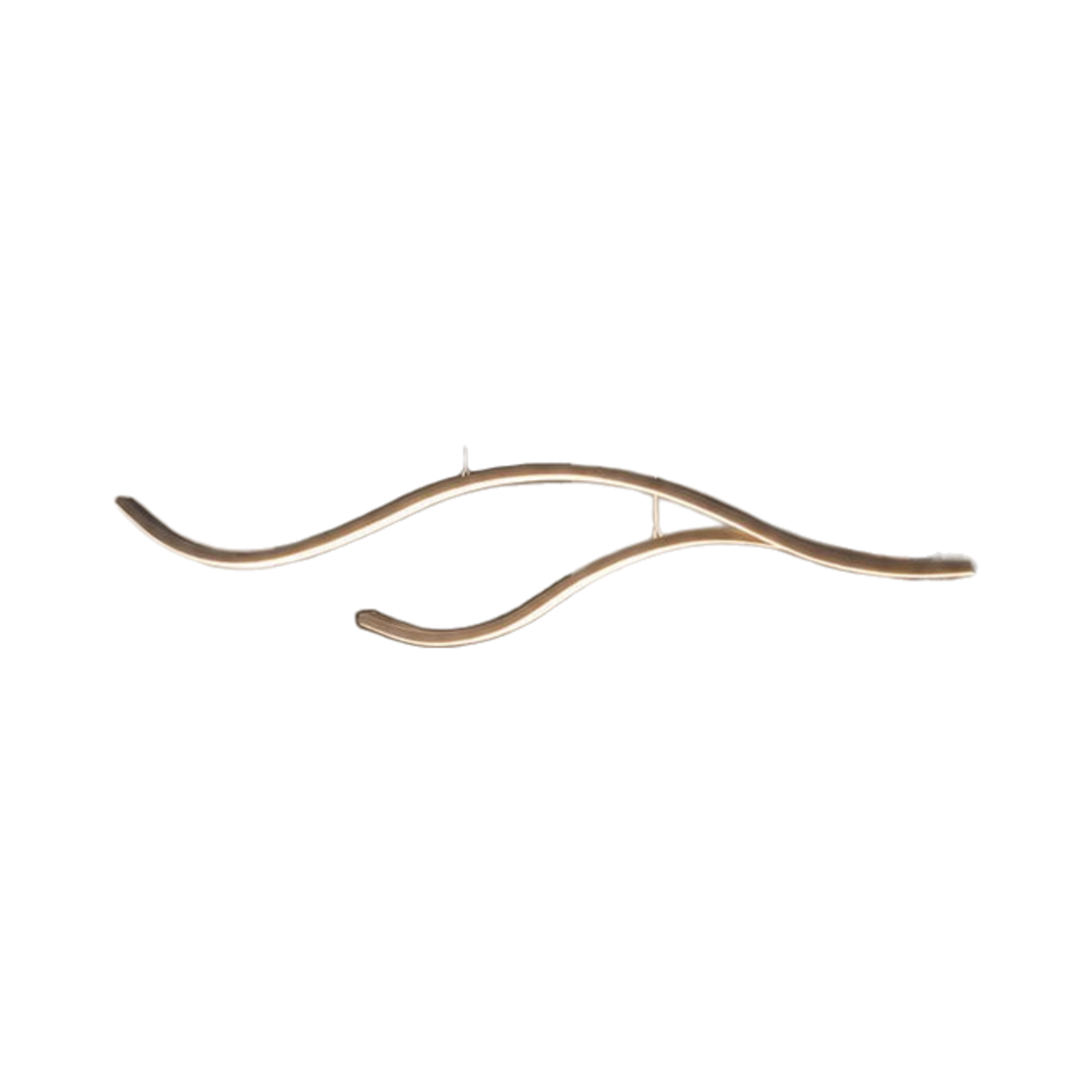 Aurelis Wavy Linear LED Pendant Light on white background