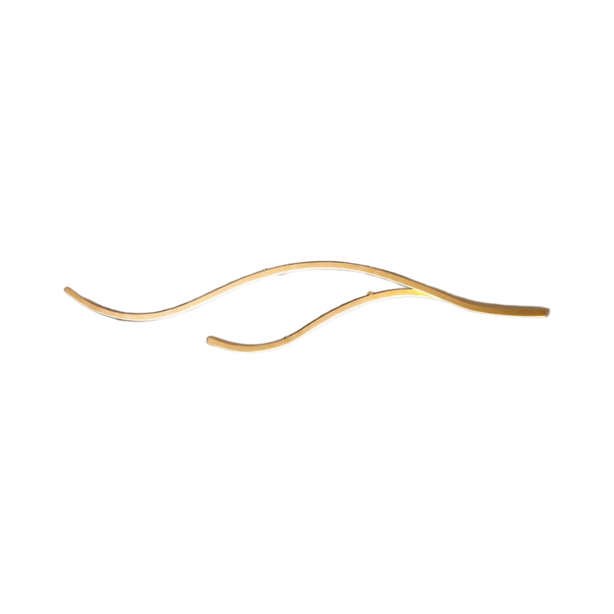 Aurelis Wavy Linear LED Pendant Light on white background