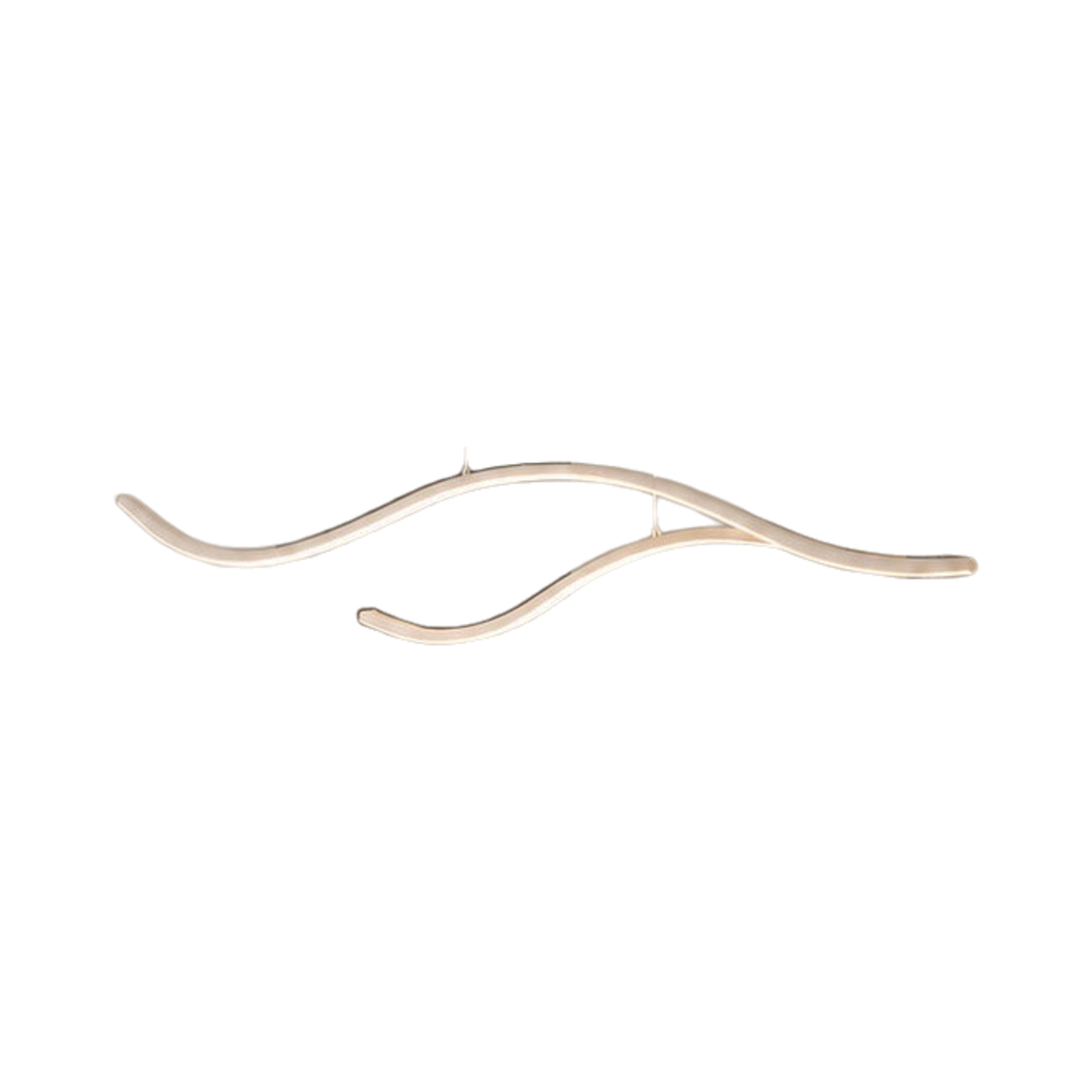 Aurelis Wavy Linear LED Pendant Light on white background