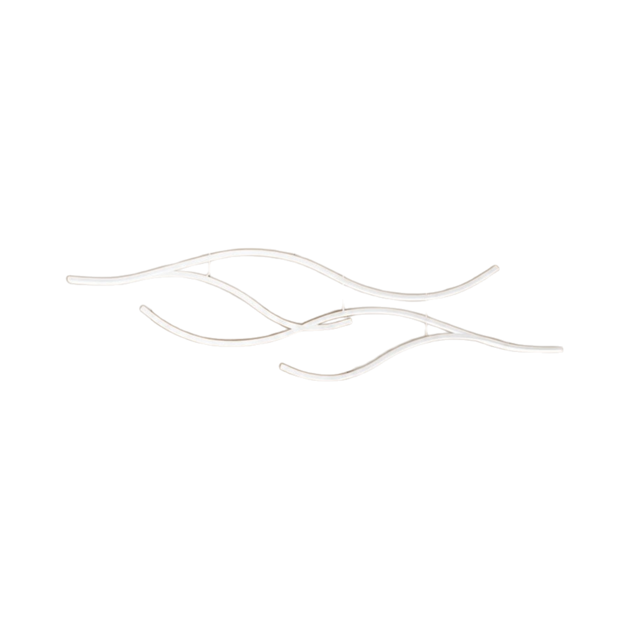 Aurelis Wavy Linear LED Pendant Light on white background