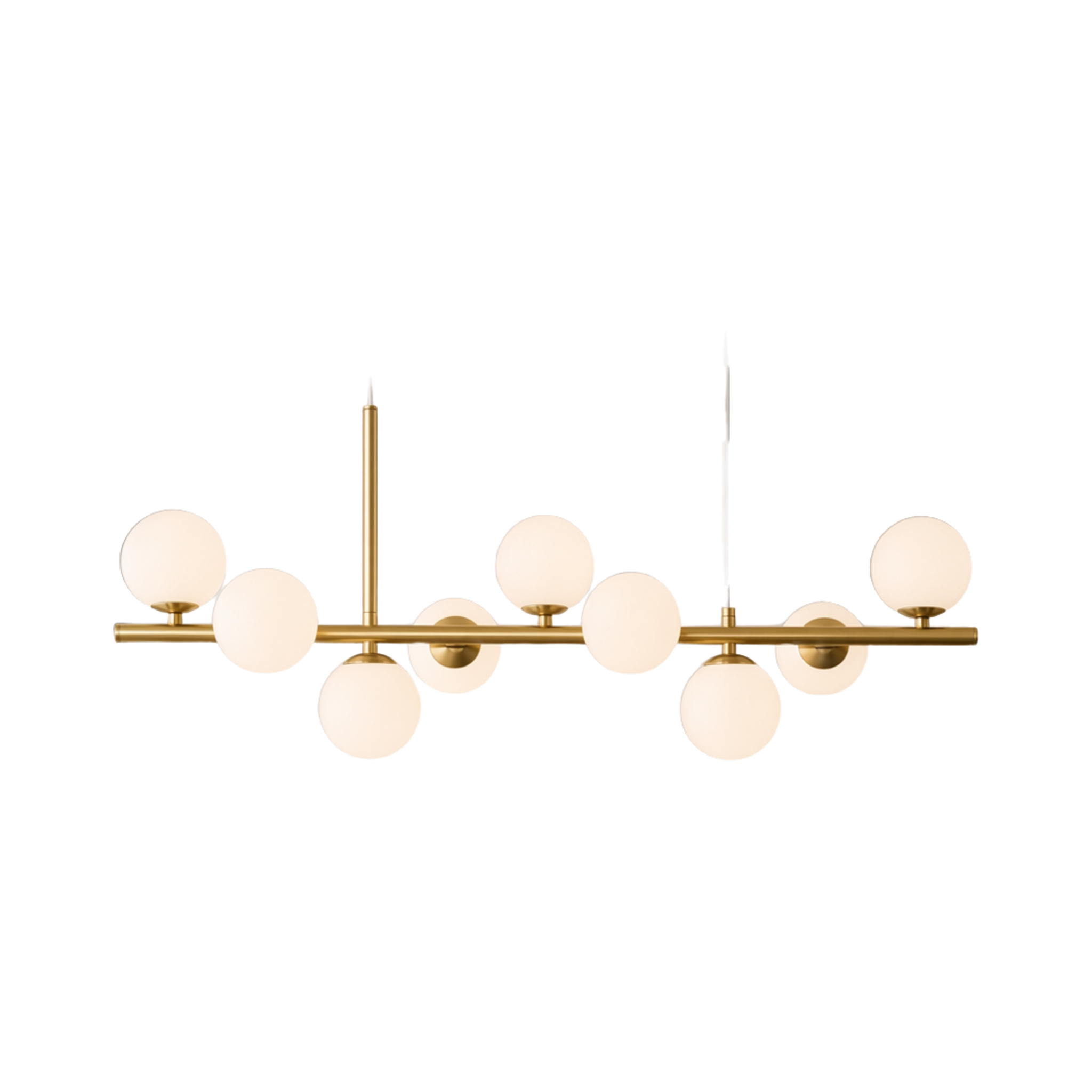 Solvienne Glass Globe Cluster Chandelier on white background