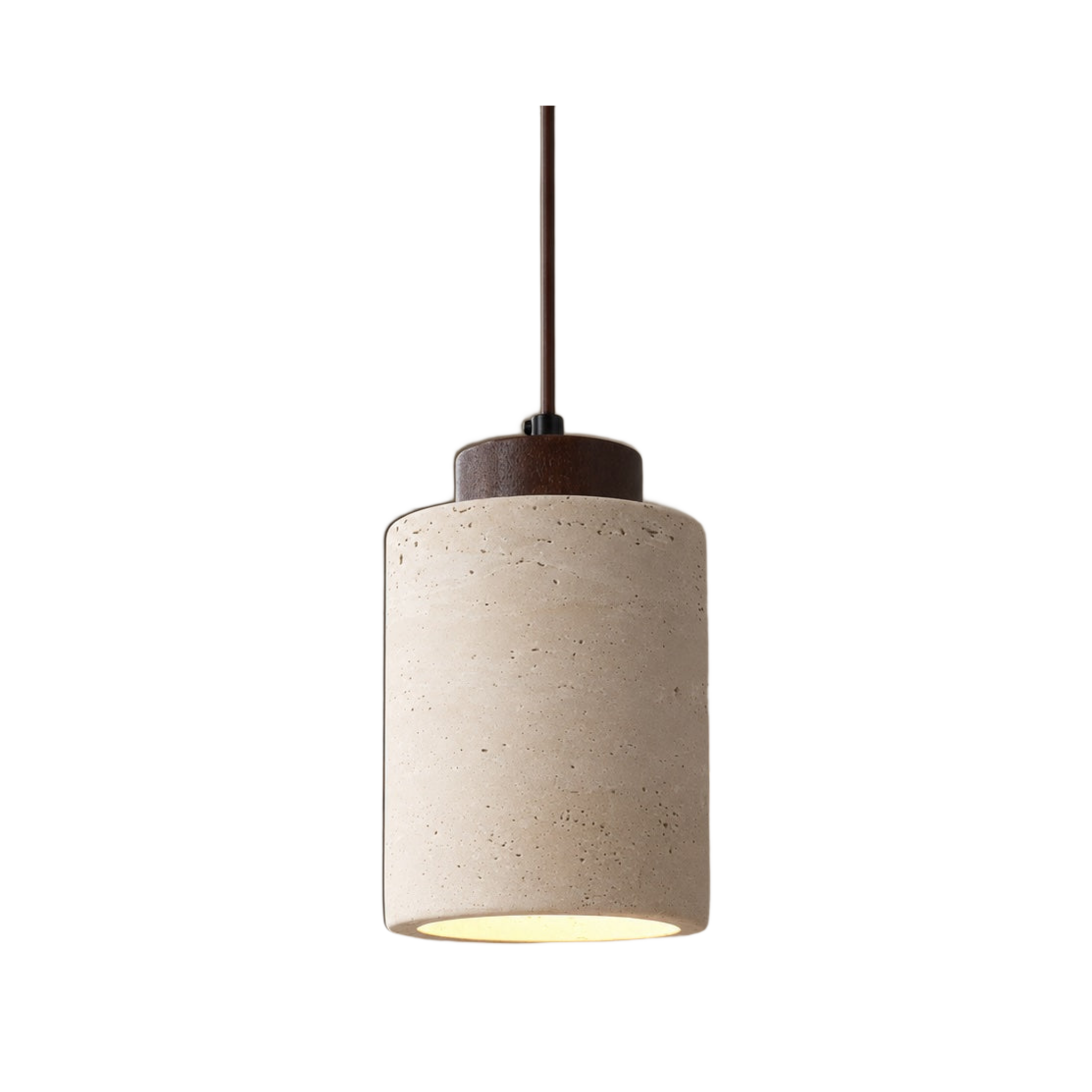 Ravelle Nordic Travertine Pendant Lamp on white background