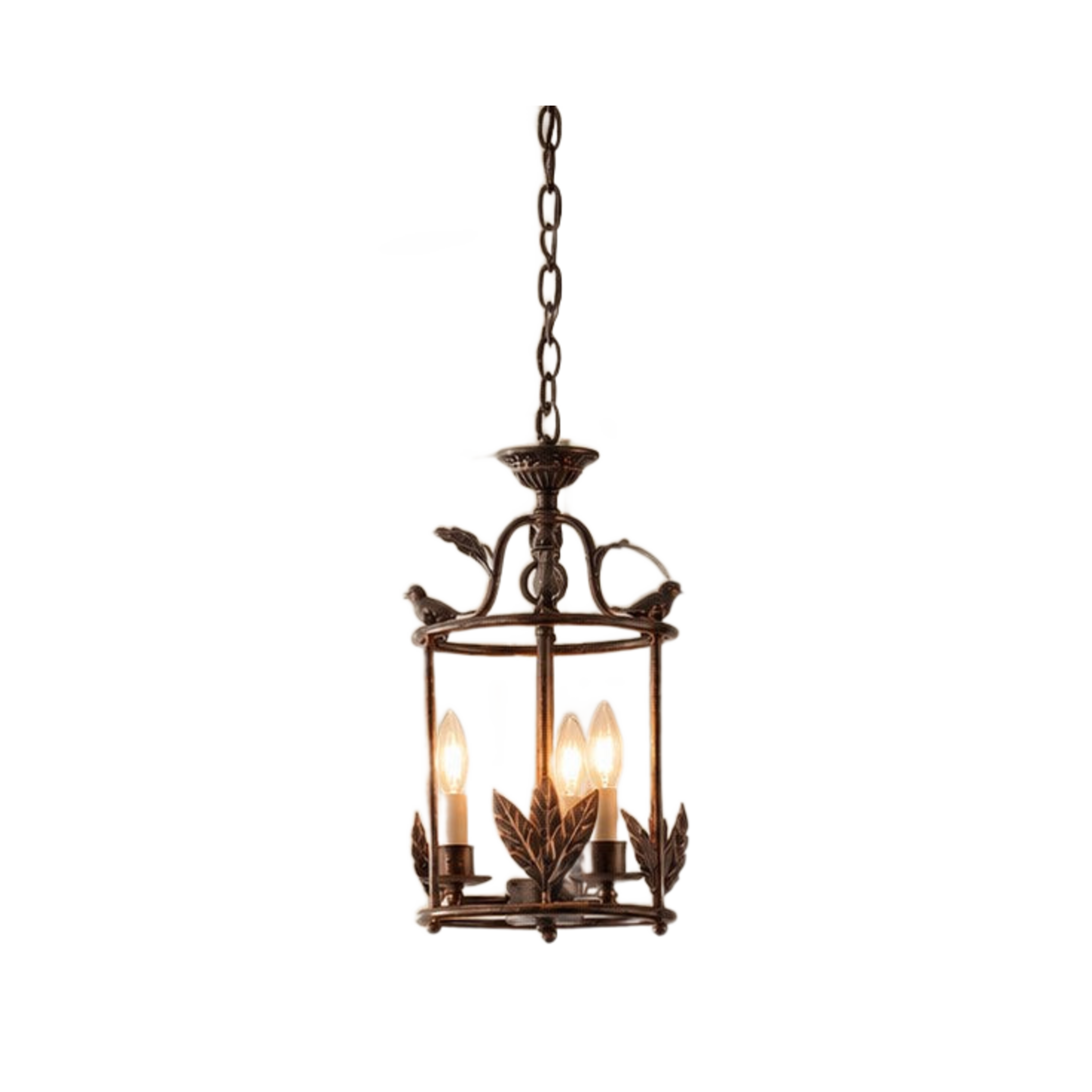 Kavren Modern Lantern Pendant Light black on white background